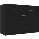 Maison Chic Komoda - Predalnik črna 88x30x65 cm iverna plošča, (21715788) Cene