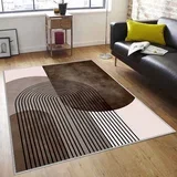 Tepih sa gumenom podlogom 140x220cm - Otisak braon, TG-3141