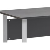MID.YOU PISALNA MIZA kovina, leseni material antracit, barve aluminija | Shoptok.si