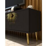 Hanah home Hanah Kućni TV komoda Nida, 150x40,6x29,6 cm, Antracit-zlatna | Eponuda.ba
