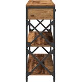  Konzolna stolica s ladicama Staro drvo 100 x 28 x 75 cm | shoptok.hr