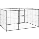 Vanjski kavez za pse s krovom čelični 7,26 m² | shoptok.hr