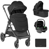 Kikka Boo Kolica AVA 3in1 set sa I-SIZE autosedištem i tvrdom korpom black | ePonuda.com