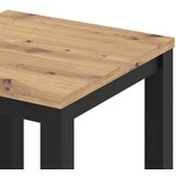  Razvlačni trpezarijski sto ZARO 80/160x80 cm hrast artisan/crna | Eponuda.com