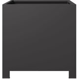  Vrtne sadilice 2 kom crne 40x40x40 cm čelične | shoptok.hr