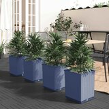  Sadilice 4 kom plava siva 30 x 30 x 37 cm od polipropilena | shoptok.hr