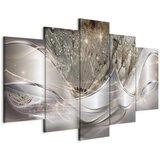  Slika - Sparkling Dandelions (5 Parts) Beige Wide 200x100 | shoptok.hr