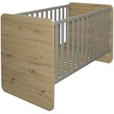 Lesnina XXXL OTROŠKA POSTELJICA Lilly masivno siva, hrast artisan | Shoptok.si