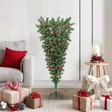  Obrnuti umjetni božićni drvce s lopticama Zelena 120 cm PVC Cijene