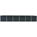  Povišena vrtna gredica pocinčani čelik 480x80x77 cm antracit | shoptok.hr