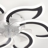 Brilagi LED prigušiva stropni ventilator LED/34W/230V prečnika 83 cm crna + daljinski upravljač | Eponuda.com