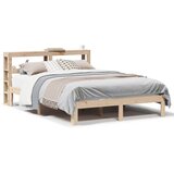vidaXL Okvir za krevet s uzglavljem 160 x 200 cm od masivne borovine Cijene