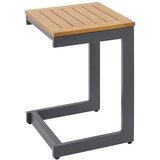 Bessagi Garden Vrtni Ležalnik / Klop Loan, Svetlo Siva, Z Mizico | Shoptok.si