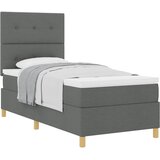  Krevet s opruga kutije Tamno siva 90 x 190 cm tkanina | shoptok.hr