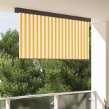 vidaXL Vanjska Roleta Narančasta i bijela 200 x 250 cm tkanina | shoptok.hr