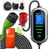 Qoltec Mobilna ładowarka do samochodu elektrycznego EV i hybryd z regulacją 2w1 Typ2 | 11kW | 400V | CEE 16A | Wi-fi | TUYA | SMART LIFE | LCD | Przenośna | Wallbox | 5m Cijene
