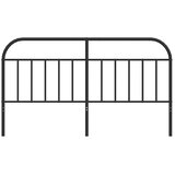  Metalno zamjensko uzglavlje crno 180 cm | shoptok.hr
