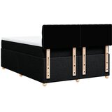  Krevet s oprugama i madracem crni 160x200 cm od tkanine | shoptok.hr