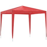 Šator za zabave 250 x 250 x 240 cm Crvena PE i čelik | shoptok.hr