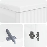  Set za kupaonicu od 3 dijela ARNHEM Bijela visokog sjaja | shoptok.hr