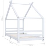  Za dječji krevet od masivne borovine bijeli 90 x 200 cm | shoptok.hr