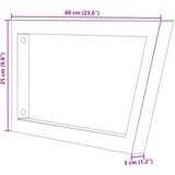  Nosači polica za Lavabo - Umivaonik 2 kom crni trapezni čelični | shoptok.hr