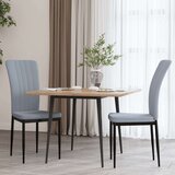  Blagovaonske stolice 2 kom svjetlosive baršunaste | shoptok.hr