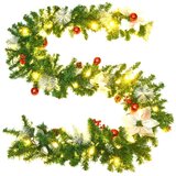  Božićna girlanda s LED svjetlima zelena 2 7 m PVC | shoptok.hr