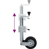 vidaXL Potporni kotač za prikolicu 60 mm 2 potporne cijevi 3 stezaljke | shoptok.hr