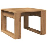 vidaXL Stranska mizica artisan hrast 50x50x35 cm inženirski les | Shoptok.si