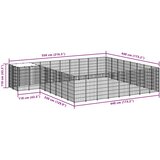  Kavez za pse crni 20,57 m² čelični | Eponuda.ba