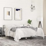  Posteljni okvir siva sonoma 135x190 cm inženirski les in kovina | Shoptok.si