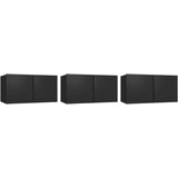  Komplet TV omaric 5-delni črn inženirski les, (20731007) | Shoptok.si