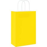  Papirnate vrećice 50 kom s ručkama žute 21x11x31 cm | shoptok.hr