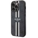  Originalna GUESS Hardcase GUHMP15LP4RPSK torbica za iPhone 15 Pro (Magsafe 4G Printed Stripes / crna) | shoptok.hr