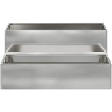  Vrtna saksija Srebrno 100 x 60 x 45 cm Cinkani čelik | Eponuda.com