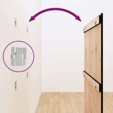  Zidno uzglavlje crni 108x3x110 cm od masivne borovine | shoptok.hr