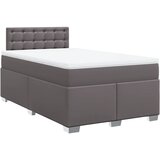  s oprugama i madracem sivi 120x190 cm od umjetne kože | shoptok.hr