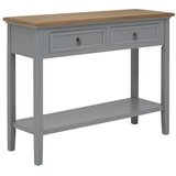 Premier Housewares Siva stranska mizica iz masivne pavlonije 34,5x99 cm Henley – Cene
