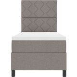 vidaXL postelja z vzmetnico taupe 80x200 cm tkanina, (22084068) | Shoptok.si