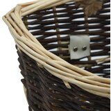  Košara za drva za ogrjev s remenjem 44,5x37x50 cm prirodna vrba | Eponuda.ba