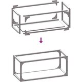  Stalak za drva bijeli 25x25x60 cm Hladno valjani čelik | shoptok.hr