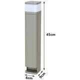 Brilagi Spoljašnja lampa sa 2 SCHUKO PILLAR utičnice 1xG9/11W/230V IP44 siva | Eponuda.com
