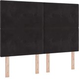 Box spring krevet S LED lampica Crna 140 x 190 cm Baršun | shoptok.hr