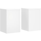 Furnova Stojalo za rastline 2 kosa belo 20x20x30 cm inženirski les, (21920655) | Shoptok.si