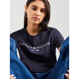 Tommy Hilfiger Majica temno modra / bela | Shoptok.si