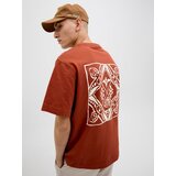 Jack & Jones Majica 'JORPAROS EASTER' hrđavo smeđa / bijela | shoptok.hr