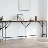  Konzolni stol boja smeđeg hrasta 200x29x75 cm konstruirano drvo Cijene