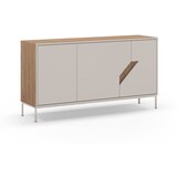 Marckeric Krem/u prirodnoj boji komoda u dekoru hrasta 150x80x40 cm Lilou – | shoptok.hr