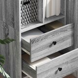  Highboard s ladicama Siva Sonoma 45,5 x 34 x 127 cm | shoptok.hr